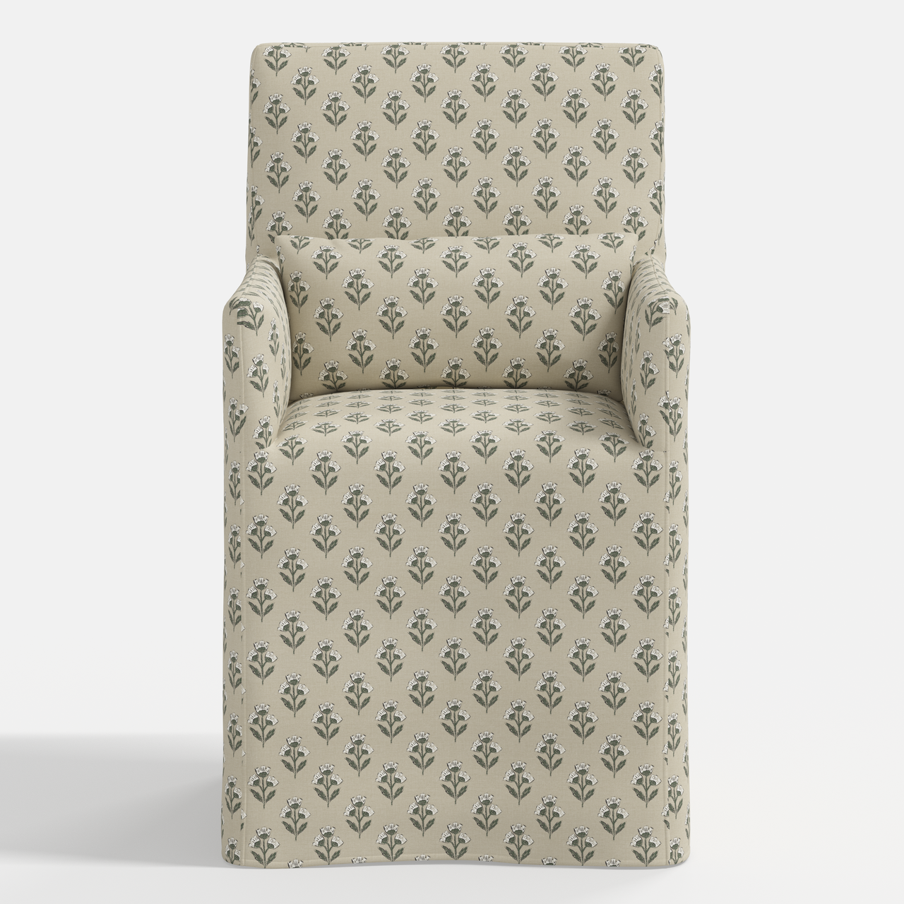 Lindy Slipcover Dining Armchair